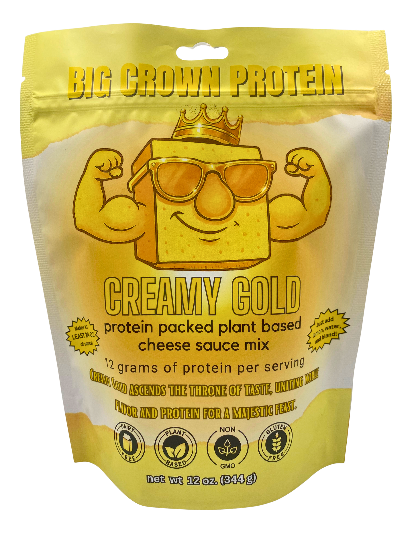 Creamy Gold - Plant Based Cheese Sauce Mix - Just Add, Water, Lemon, and Blend!