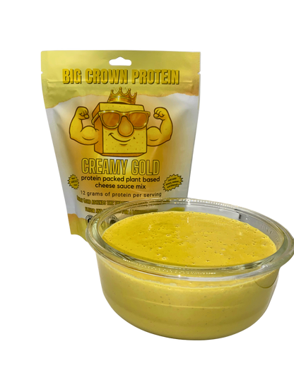 Creamy Gold - Vegan Protein Cheese Sauce Mix - Just Add, Water, Lemon, and Blend!