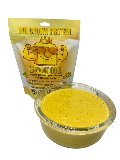 Creamy Gold - Vegan Protein Cheese Sauce Mix - Just Add, Water, Lemon, and Blend!