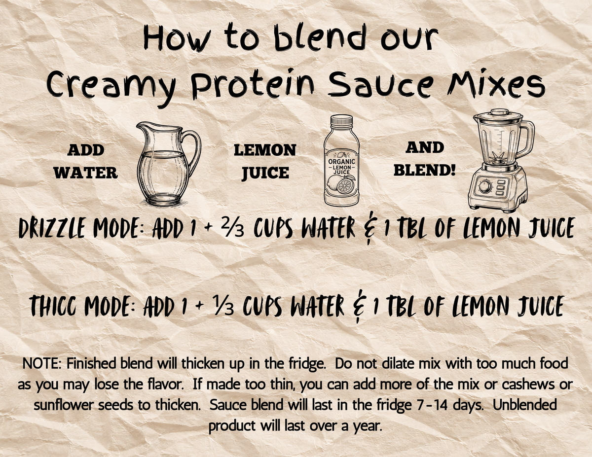 Nacho Majesty - Creamy Protein Sauce Mix - Just Add, Water, Lemon, and Blend!
