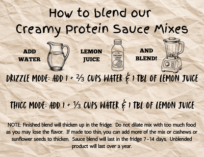 Nacho Majesty - Creamy Protein Sauce Mix - Just Add, Water, Lemon, and Blend!