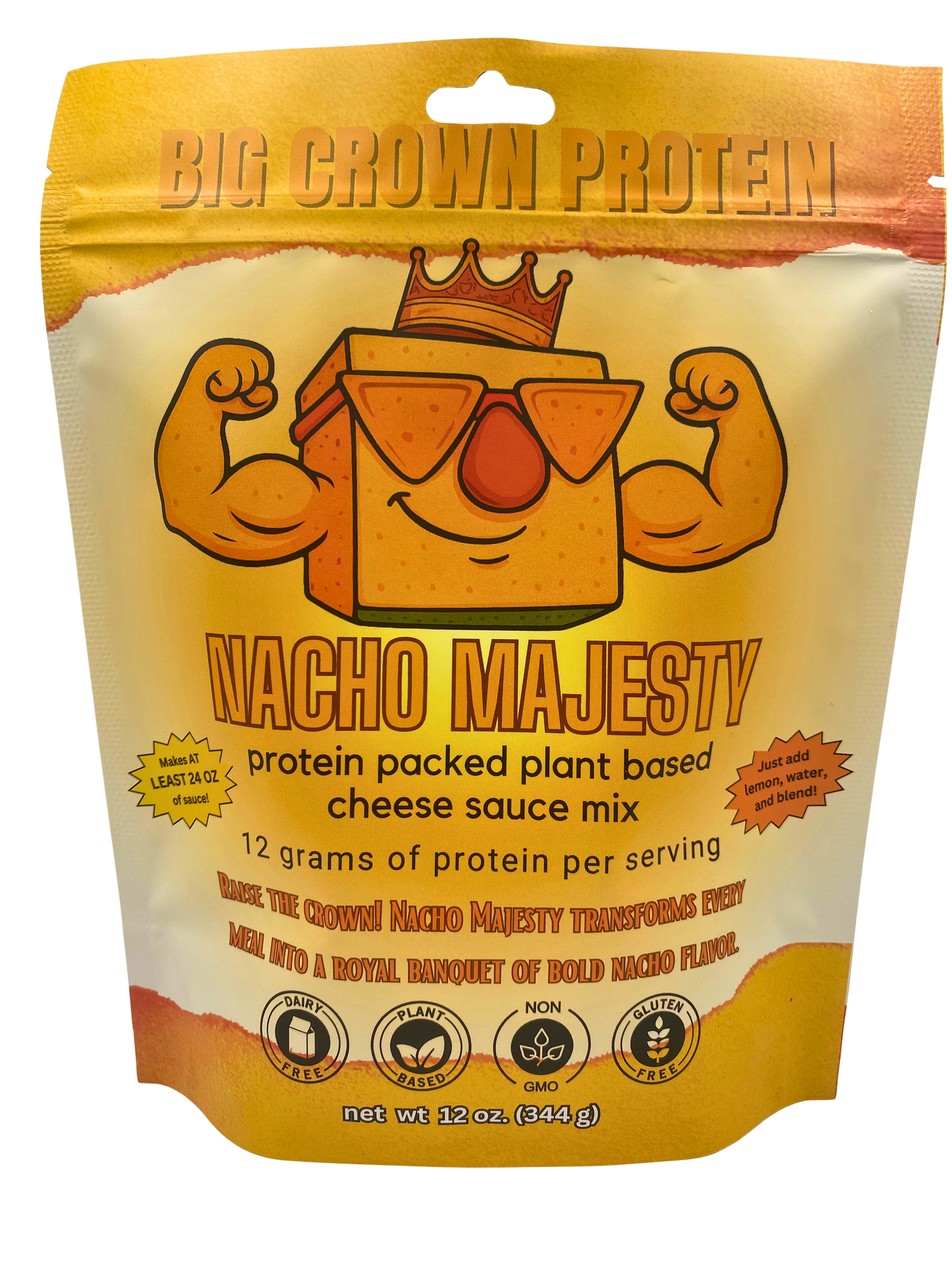 Nacho Majesty - Plant Based Cheese Sauce Mix - Just Add, Water, Lemon, and Blend!